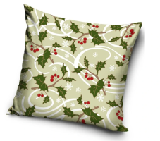 Vianočný vankúš 40x40 cm Cesmínová Romance