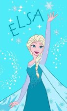 Detský uteráčik Ľadové Kráľovstvo Princezná Elsa 30x50 cm