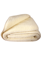 Přikrývka z ovčí vlny Natur 140x200 cm - zimní