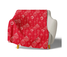 Mikroplyšová deka Vánoční Ozdoby 150x200 cm