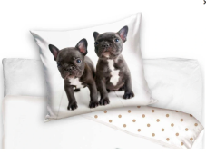 Dětské povlečení Buldoček a Buldoček 140x200 / 70x90 cm