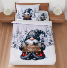 Povlečení mikrosatén, Veselé Vánoce, 140 x 200 /70 x 90 cm/45 x 45 cm