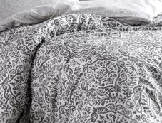 Bavlnené obliečky Hanzade čierne 140x200/70x90 cm