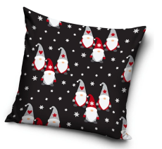 Vianočný vankúš 40x40 cm Vianočné Škriatkovia a Vločky