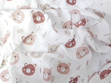 Látková plena 70x70 cm Méďa šíp (balení 5 ks)