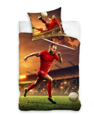 Dětské povlečení Fotbalista Výkop Míče 140x200/70x90 cm