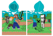 Dětské pončo Minecraft Time to Mine