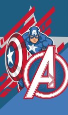 Detský uteráčik Avengers Kapitán Amerika 30x50 cm