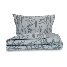 Flanelové povlečení Rákos šedá