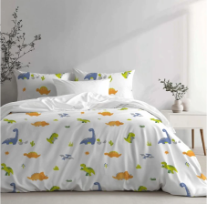 Bavlnené obliečky Dinosauri 140x200 + 70x90 cm