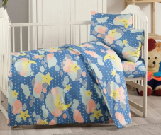 Bavlnené detské obliečky Obloha modrá 140x200/70x90 cm