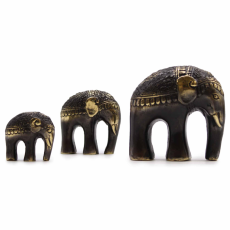 Umělecká Sada Slonů - 3 kusy