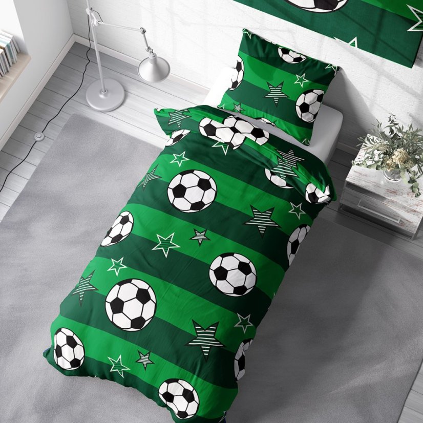 Bavlněné povlečení Futbal 140x200/70x90 cm