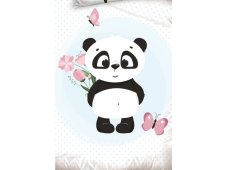 Obliečky do postieľky Roztomilá Panda 100x135/40x60 cm