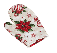 Vánoční chňapka ozdoby červené