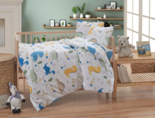 Bavlnené detské obliečky Dino 140x200/70x90 cm