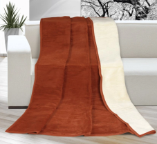 Deka Kira Plus Terra-béžová, dvoulůžko 200x230 cm