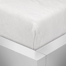Mikroflanel napínacie prestieradlo - biele