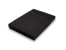 Napínacie saténové prestieradlo čierne