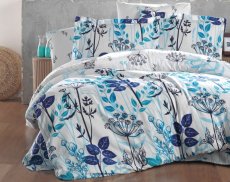 Brotex Povlečení Satén Garden Blue