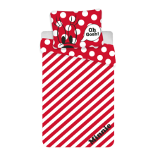 Jerry Fabrics Minnie Red "oh Gosh" 140x200/70x90 cm