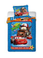 Obliečky do postieľky Cars Blesk a Burák 100x135/40x60 cm