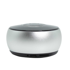 56 Stříbrný Mini Reproduktor se Světelným Efektem Mandala