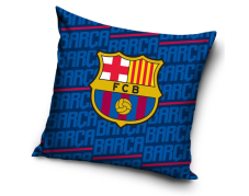 Fotbalový polštářek FC Barcelona Letters 40x40 cm