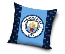 Fotbalový polštářek Manchester City Blue Stripe 40x40 cm