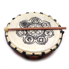 Čakrový Šamanský Buben s 1 Paličkou - 25 cm