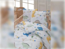 Bavlnené detské obliečky do malej postieľky 90x135, 45x60 cm Dino