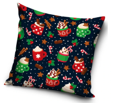 Vianočný vankúš 40x40 cm Horúca Čokoláda