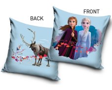 Detský vankúšik Ľadové Kráľovstvo Anna Elsa Sven a Olaf 40x40 cm