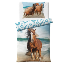 Bavlnené obliečky Kôň na Pobreží 140x200/70x90 cm