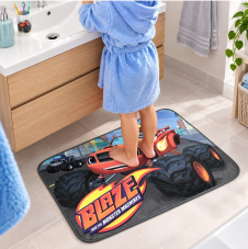Dětská koupelnová předložka Plamínek a Čtyřkoláci Monster Truck