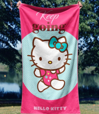 Detská osuška Hello Kitty Malá Gymnastka 70x140 cm