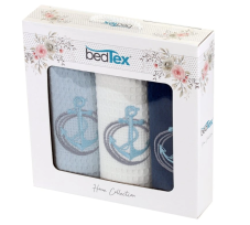 Dárková sada vaflových utěrek 3 ks Kotvy