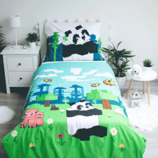 Jerry Fabrics Minecraft "Explore Overworld" 140x200/70x90 cm