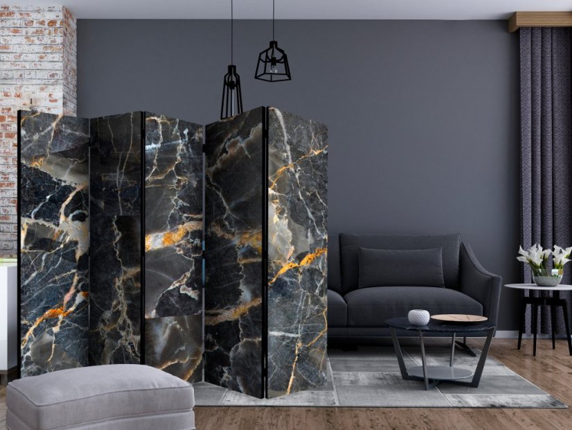 Artgeist Paraván - Black Marble [Room Dividers]