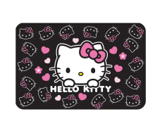 Dětská koupelnová předložka Hello Kitty Černá