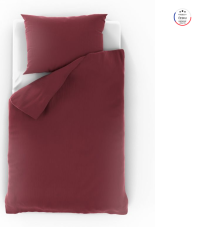 Mušelínové obliečky Bordó