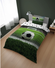 Bavlnené obliečky Futbal 140x200/70x80 cm