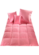 Prikrývka 100 % husacie perie 200x220 cm, 2500 g ružová sypka
