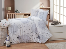Bavlnené detské obliečky Zvieratka v záhrade 140x200/70x90 cm