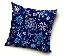 Vianočný vankúš 40x40 cm Ľadové vločky