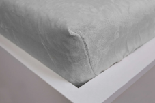 Mikroflanel napínacie prestieradlo - svetlo šedé