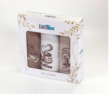 Darčeková sada froté uteráčikov 3 ks Čas na kávu