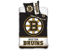 Mikroplyšové povlečení NHL Boston Bruins 140x200/70x90 cm