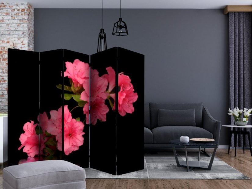 Artgeist Paraván - Azalea in Black [Room Dividers]