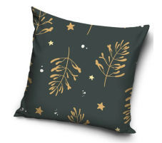 Vianočný vankúš 40x40 cm Šedé Kúzlo Imelo